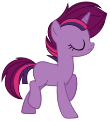 Size: 1024x1121 | Tagged: safe, artist:crystalponyart7669, oc, oc only, unnamed oc, pony, unicorn, female, magical lesbian spawn, mare, offspring, parent:tempest shadow, parent:twilight sparkle, parents:tempestlight, simple background, solo, transparent background