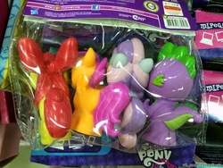 Size: 604x453 | Tagged: safe, apple bloom, scootaloo, spike, sweetie belle, g4, cutie mark crusaders, toy