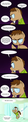 Size: 1654x7029 | Tagged: safe, artist:doublewbrothers, oc, earth pony, pony, cellphone, comic, dialogue, glasses, gradient background, hoof hold, onomatopoeia, phone, smartphone, toilet