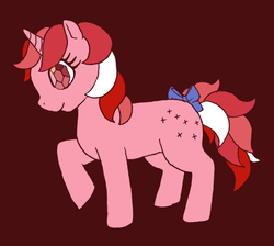 Size: 698x626 | Tagged: safe, artist:psykobruttan, galaxy (g1), pony, twinkle eyed pony, g1, g4, bow, cute, female, g1 to g4, galaxydorable, generation leap, simple background, solo, tail bow