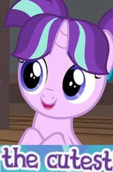 Size: 235x356 | Tagged: safe, edit, edited screencap, screencap, starlight glimmer, pony, g4, uncommon bond, cropped, female, filly, filly starlight glimmer, meme, solo, wow! glimmer, younger