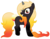 Size: 1024x795 | Tagged: safe, artist:cindystarlight, oc, oc only, oc:sunset fireball, orbite, original species, pony, female, mare, simple background, solo, transparent background