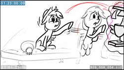 Size: 1920x1080 | Tagged: safe, screencap, applejack, rainbow dash, g4, non-compete clause, animatic, trophy