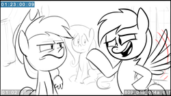 Size: 1920x1080 | Tagged: safe, screencap, applejack, fluttershy, rainbow dash, g4, non-compete clause, animatic