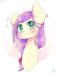 Size: 996x1230 | Tagged: safe, artist:magicalofbookstar, fluttershy, pony, g4, alternate hairstyle, bow, braid, bust, cute, female, hair bow, heart eyes, looking at you, mare, portrait, simple background, smiling, solo, transparent background, wingding eyes