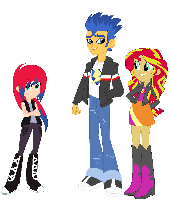 1991052 - safe, artist:azaleasdolls, artist:igugkfcdku, flash sentry,  sunset shimmer, oc, mermaid, merman, equestria girls, crossover, family,  female, male, mermaid maker, mermaid tail, mermaidized, mermanized,  offspring, parent:flash sentry, parent