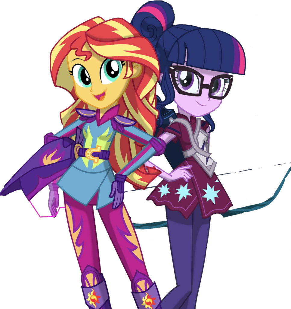 1728612 Bow Weapon Editor Php77 Equestria Girls Friendship Games Safe Sci Twi Simple Background Sunset Shimmer Transparent Background Twilight Sparkle Derpibooru