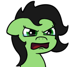 Size: 579x531 | Tagged: artist needed, safe, edit, oc, oc only, oc:filly anon, pony, female, filly, reaction image, simple background, solo, transparent background