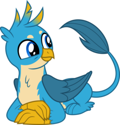 Size: 5756x6000 | Tagged: safe, artist:chainchomp2, gallus, griffon, g4, school daze, .svg available, absurd resolution, catbird, crossed arms, cute, gallabetes, lounging, male, paws, prone, simple background, smiling, solo, transparent background, vector