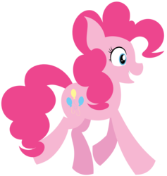 Size: 3624x3816 | Tagged: safe, artist:reconprobe, pinkie pie, earth pony, pony, g4, female, high res, mare, simple background, solo, transparent background
