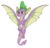 Size: 2153x2061 | Tagged: safe, artist:kappetapp, spike, dragon, g4, molt down, crossed arms, high res, male, simple background, solo, spread wings, transparent background, winged spike, wings