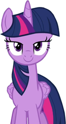 Size: 474x882 | Tagged: safe, twilight sparkle, alicorn, pony, fame and misfortune, bedroom eyes, female, long neck, looking at you, mild bronybait, not a vector, simple background, solo, twilight sparkle (alicorn)