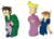 Size: 4032x2928 | Tagged: safe, artist:polisbil, twilight sparkle, human, pony, unicorn, g4, angry, eddsworld, eduardo (eddsworld), female, jon (eddsworld), male, mark (eddsworld), plushie, simple background, transparent background