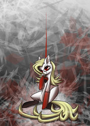 Size: 2500x3500 | Tagged: safe, artist:imthecasual, oc, oc only, oc:ponder, earth pony, pony, female, high res, mare, piercing, solo