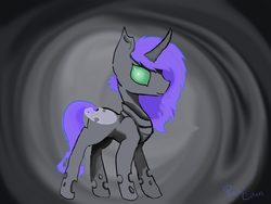 Size: 1600x1200 | Tagged: safe, artist:paschelcolors, oc, oc:moon whisper, changeling, simple background