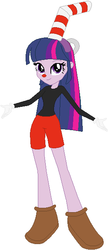 Size: 274x634 | Tagged: safe, artist:selenaede, artist:user15432, twilight sparkle, alicorn, human, equestria girls, g4, barely eqg related, base used, black shirt, clothes, cosplay, costume, crossover, cuphead, cuphead (character), gloves, handle, hasbro, hasbro studios, headband, long sleeved shirt, long sleeves, red nose, shirt, shoes, shorts, solo, straw, studio mdhr, twilight sparkle (alicorn)