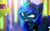 Size: 1995x1223 | Tagged: safe, artist:magnaluna, princess luna, thorax, alicorn, changedling, changeling, pony, celestial advice, g4, curved horn, cute, duo, ethereal mane, female, galaxy mane, glowing horn, horn, horn pattern, king thorax, lunabetes, magic, mare, scene interpretation, starry mane
