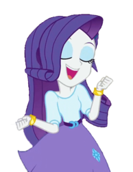 Size: 558x720 | Tagged: safe, edit, edited screencap, screencap, rarity, equestria girls, equestria girls specials, g4, my little pony equestria girls: dance magic, background removed, belt, clothes, cute, eyes closed, female, not a vector, open mouth, raribetes, simple background, skirt, solo, transparent background