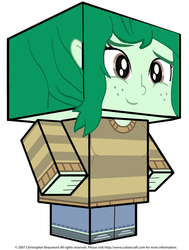 Size: 1796x2377 | Tagged: safe, artist:grapefruitface1, wallflower blush, equestria girls, equestria girls series, forgotten friendship, g4, clothes, cubee, cubeecraft, female, smiling, solo, updated