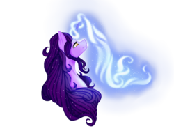 Size: 1024x768 | Tagged: safe, artist:kimyowolf, oc, oc only, oc:genetixia, pony, unicorn, bust, female, magic, mare, portrait, simple background, solo, transparent background