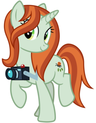 Size: 2500x3200 | Tagged: safe, artist:cheezedoodle96, crackle cosette, queen chrysalis, pony, unicorn, the mean 6, .svg available, balancing, camera, cute, cutealis, disguise, disguised changeling, female, looking at you, mare, raised hoof, shutterbetes, simple background, smiling, solo, svg, transparent background, vector