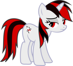 Size: 4942x4491 | Tagged: safe, artist:snipernero, oc, oc only, oc:blackjack, pony, unicorn, fallout equestria, fallout equestria: project horizons, absurd resolution, fanfic art, female, lidded eyes, mare, simple background, solo, transparent background