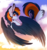 Size: 2300x2440 | Tagged: safe, artist:meggchan, oc, oc only, oc:skysail, hippogriff, chest fluff, fluffy, flying, high res, looking at you, male, solo, spread wings, stallion, sunset, unshorn fetlocks, wings