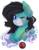 Size: 2779x3527 | Tagged: safe, artist:skylacuna, oc, oc only, oc:lyrica storm, pegasus, pony, bust, female, high res, mare, one eye closed, portrait, simple background, solo, transparent background, wink