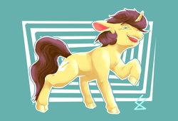 Size: 2500x1700 | Tagged: safe, artist:fizzlesoda2000, oc, oc only, pony, unicorn, cloven hooves, looking at you, male, solo