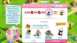 Size: 1280x720 | Tagged: safe, gameloft, bon bon, cranky doodle donkey, matilda, mayor mare, sweetie drops, bugbear, g4, game screencap, implied wedding