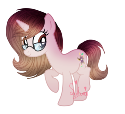 Size: 3000x2720 | Tagged: safe, artist:sylveontriestodraw, oc, oc only, oc:genesis, pony, unicorn, female, glasses, high res, mare, simple background, solo, transparent background