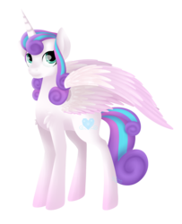 Size: 1533x1885 | Tagged: safe, artist:keisaa, princess flurry heart, alicorn, pony, g4, female, filly, mare, simple background, solo, spread wings, standing, transparent background, wings