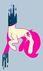 Size: 1833x3000 | Tagged: safe, artist:lilfunkman, roseluck, pony, g4, candy gore, decapitated, eyestrain warning, female, gore, modern art, solo, sparkles, surreal