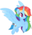 Size: 9950x10789 | Tagged: safe, artist:joemasterpencil, rainbow dash, alicorn, pony, g4, absurd resolution, alicornified, cutie mark, female, mare, movie accurate, race swap, rainbowcorn, simple background, solo, transparent background, vector