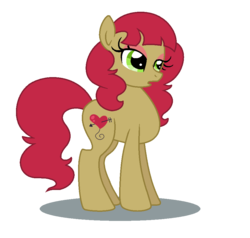 Size: 938x892 | Tagged: safe, artist:lieutenantkyohei, oc, oc only, oc:cupid shuffle, earth pony, pony, female, mare, offspring, parent:cheese sandwich, parent:pinkie pie, parents:cheesepie, simple background, solo, transparent background