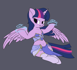 Size: 1200x1080 | Tagged: safe, artist:andelai, twilight sparkle, alicorn, pony, g4, belly button, clothes, female, mare, midriff, simple background, solo, twilight sparkle (alicorn), warcraft, world of warcraft