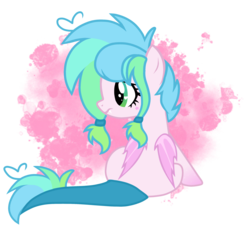 Size: 2585x2367 | Tagged: safe, artist:chococakebabe, oc, oc only, oc:fairie box, bat pony, pony, female, high res, mare, simple background, sitting, solo, transparent background