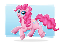 Size: 1600x1131 | Tagged: safe, artist:jotakaanimation, pinkie pie, earth pony, pony, g4, female, mare, simple background, solo