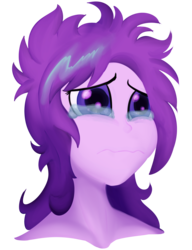 Size: 1500x1950 | Tagged: safe, artist:7los7, starlight glimmer, equestria girls, g4, the mean 6, bust, crying, equestria girls interpretation, female, frown, sad, sadlight glimmer, scene interpretation, simple background, solo, transparent background, wavy mouth