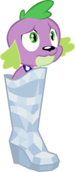 Size: 2186x5032 | Tagged: safe, artist:red4567, spike, spike the regular dog, dog, equestria girls, g4, my little pony equestria girls: better together, rarity investigates: the case of the bedazzled boot, rarity investigates: the case of the bedazzled boot: trixie, boot, simple background, transparent background, vector