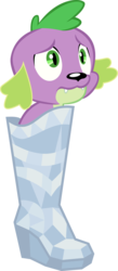 Size: 2186x5032 | Tagged: safe, alternate version, artist:red4567, spike, spike the regular dog, dog, equestria girls, g4, my little pony equestria girls: better together, rarity investigates: the case of the bedazzled boot, rarity investigates: the case of the bedazzled boot: trixie, boot, missing accessory, simple background, transparent background, vector