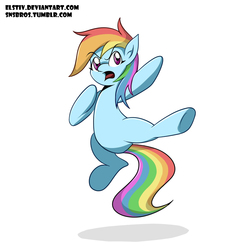 Size: 2952x2952 | Tagged: safe, artist:vesmirart, rainbow dash, pegasus, pony, g4, female, high res, mare, simple background, solo, white background, wingless