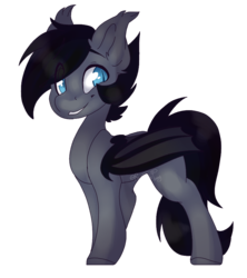 Size: 843x948 | Tagged: safe, artist:clayponyam, artist:realfablepony, oc, oc only, oc:juneau, bat pony, pony, simple background, solo, transparent background