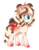 Size: 403x519 | Tagged: safe, artist:sk-ree, oc, oc only, oc:fudge fantasia, earth pony, pony, bow, female, mare, simple background, solo, tail, transparent background