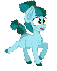 Size: 2439x3035 | Tagged: safe, artist:paskanaakka, derpibooru exclusive, oc, oc only, oc:gleamblossom, earth pony, pony, blank flank, butt freckles, chest fluff, colored hooves, ear fluff, female, filly, freckles, high res, nose wrinkle, shoulder freckles, simple background, solo, transparent background, unshorn fetlocks, younger