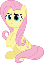 Size: 5019x7215 | Tagged: safe, artist:jhayarr23, fluttershy, pegasus, pony, g4, 3:, absurd resolution, crying, cute, female, look of betrayal, madorable, raised hoof, shyabetes, simple background, solo, tears of anger, transparent background, vector