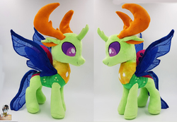 Size: 4224x2928 | Tagged: safe, artist:epicrainbowcrafts, thorax, changedling, changeling, g4, irl, king thorax, photo, plushie, solo