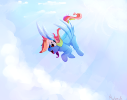 Size: 3800x3000 | Tagged: source needed, safe, artist:miokomata, rainbow dash, pegasus, pony, g4, female, high res, open mouth, simple background, solo, white background