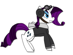 Size: 2048x1536 | Tagged: artist needed, safe, rarity, pony, g4, 1000 hours in ms paint, aviator goggles, bomber crew, clothes, felix feder, female, scarf, simple background, solo, transparent background