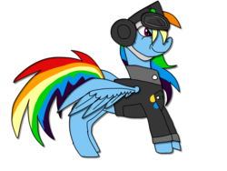 Size: 2048x1536 | Tagged: artist needed, safe, rainbow dash, pony, g4, 1000 hours in ms paint, aviator goggles, bomber crew, female, gunnar günther, simple background, solo, transparent background